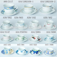 Haonai M-10500 ceramic/stoneware cheap cups and saucers with your design